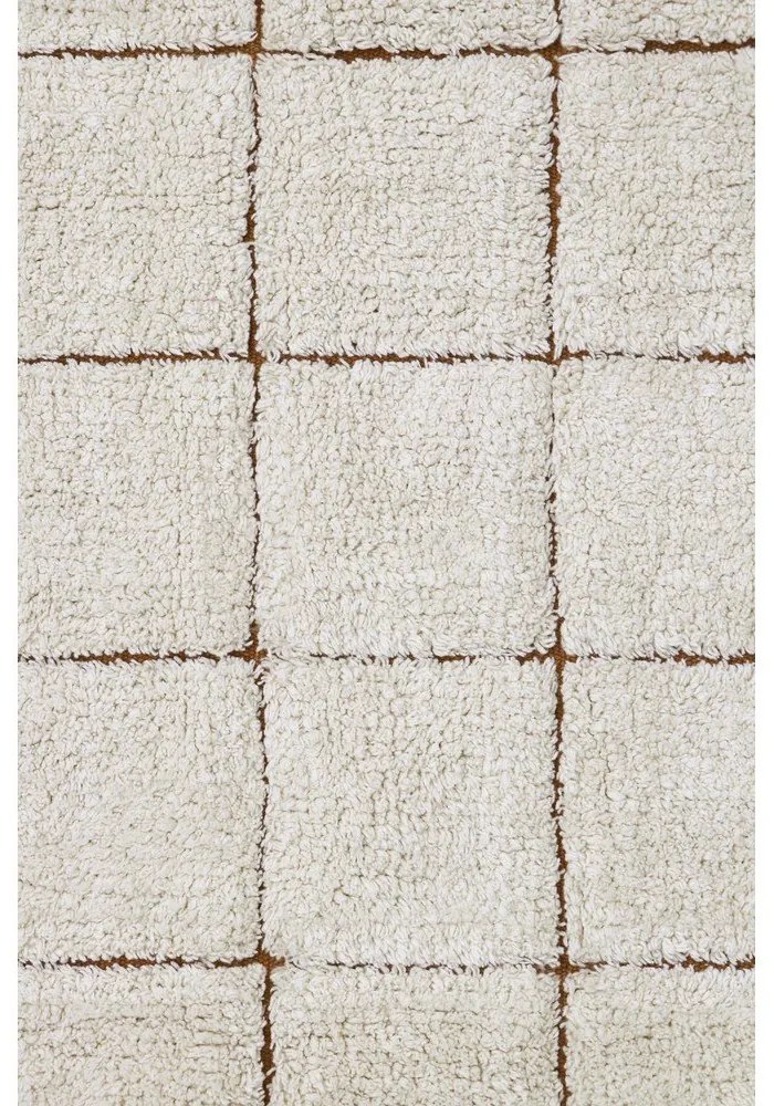 Krémový prateľný ručne tkaný bavlnený koberec 170x240 cm Mosaic – Lorena Canals