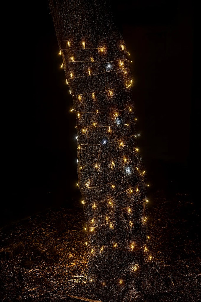 Vianočné svetielka vonkajšie FLASH teplá biela 1000 LED