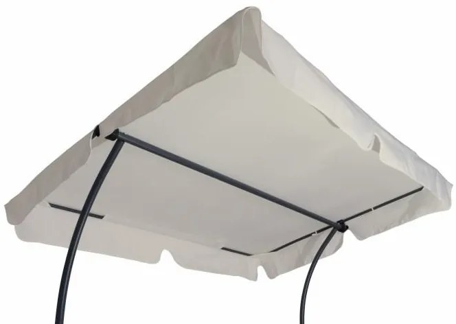 Garthen 60470 Záhradné ležadlo so strieškou a kolieskami - 202 x 139 x 152 cm