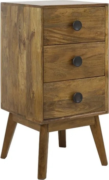 Drevená nízka komoda Espita so šuplíkmi - 40*40*80cm