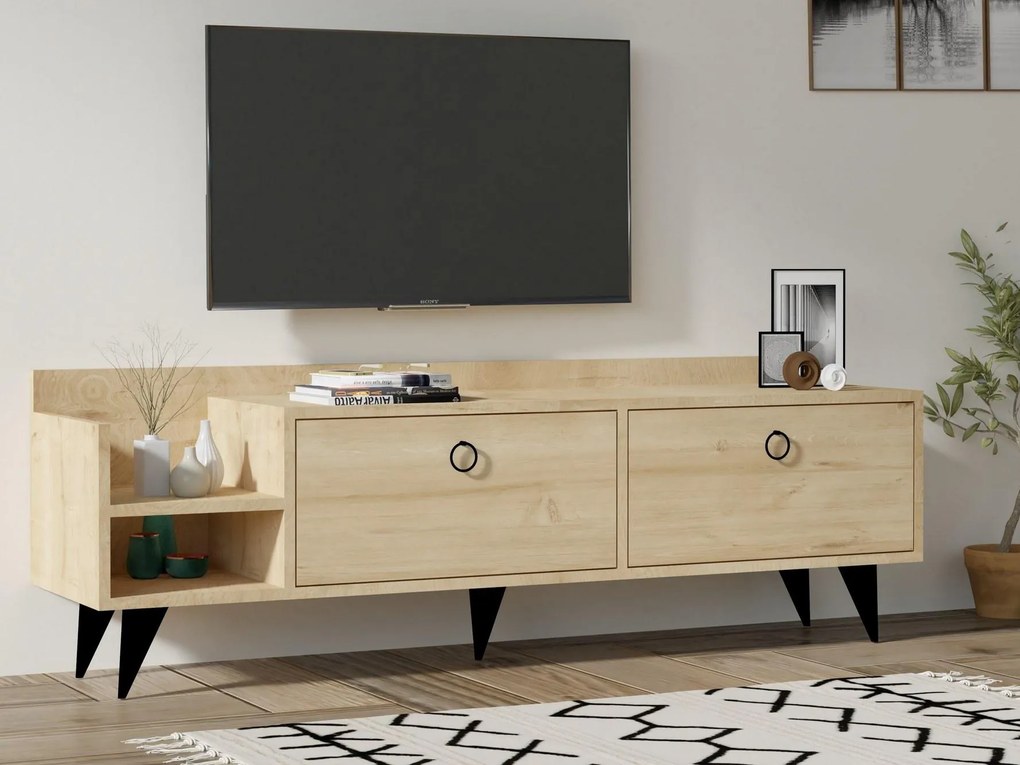 TV stolík/skrinka Bukumi (dub) . Vlastná spoľahlivá doprava až k Vám domov. 1095570