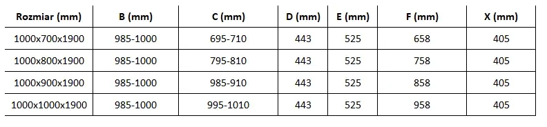 Mexen Omega, sprchovací kút s posuvnými dverami 100 (dvere) x 90 (stena) cm, 8mm sklo, čierny profil-číre sklo, 825-100-090-70-00