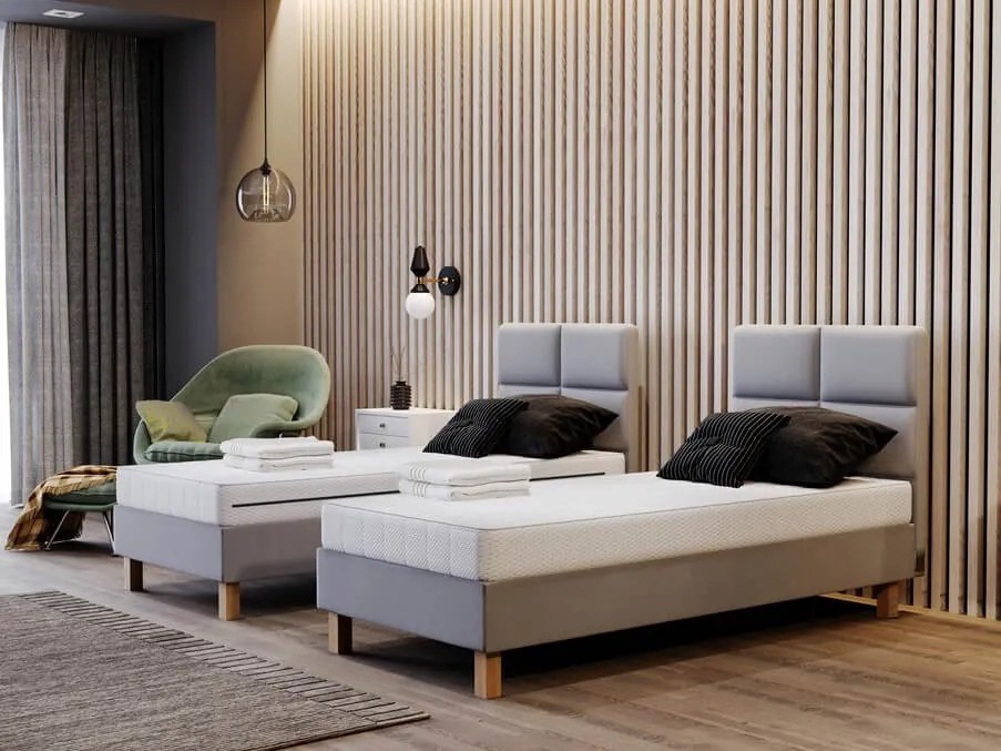 Jednolôžková čalúnená posteľ Ronda Rozmer: 200x90