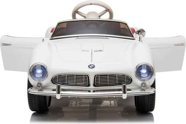 LEAN CARS BMW Retro biele auto na batérie