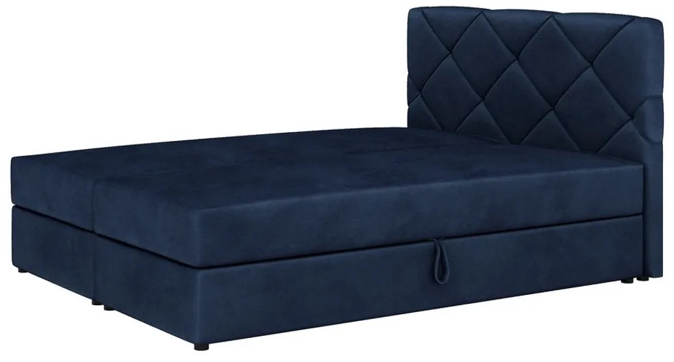 Čalúnená posteľ boxspring SCARLETT + úložný priestor + topper - itaka 15 / 160x200 / nie