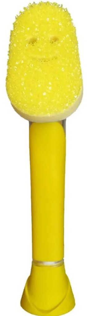 Houbička na nádobí s rukojetí a dávkovačem jaru SCRUB DISH DADDY