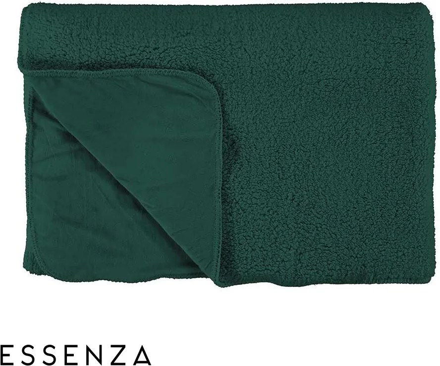 Prikrývka na posteľ Essenza Home Lammy zelená