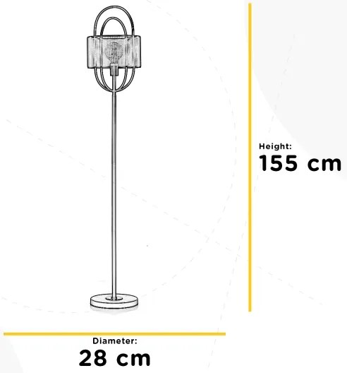 ONLI - Stojacia lampa QUOKKA 1xE27/22W/230V