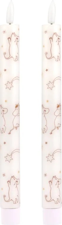 LED sviečky Moomin Comet, 2ks / vysoké