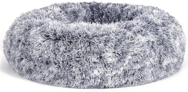 FEANDREA pelech pre psa alebo mačku, mäkký PV zamatový povrch, 70 cm - sivá farba