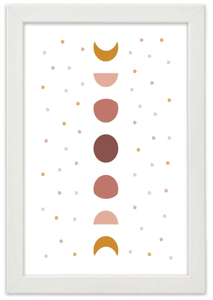 Gario Plagát Moon composition Farba rámu: Čierna, Rozmery: 30 x 45 cm