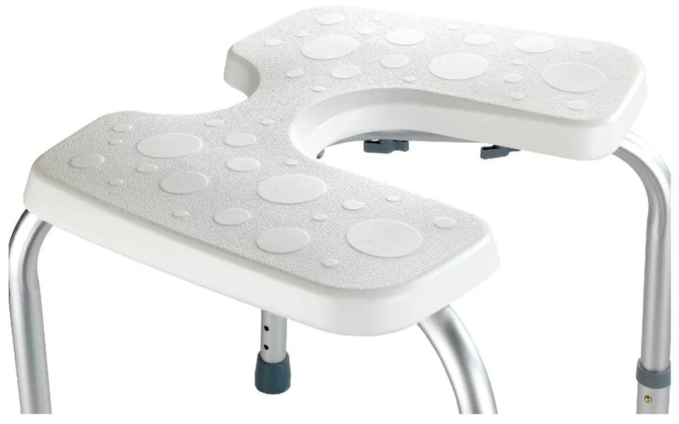 Stolička do sprchy Wenko Hygienic Stool White, 53 × 46 cm
