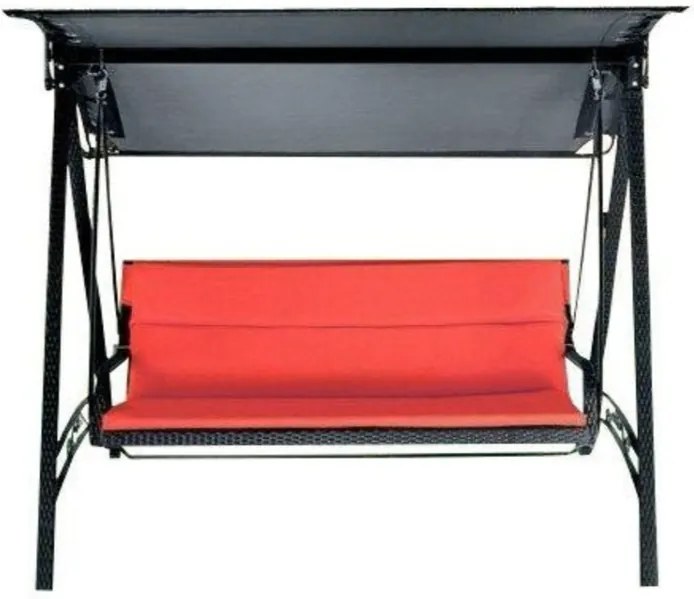 hojdačka RATAN s poduškou ROJAPLAST