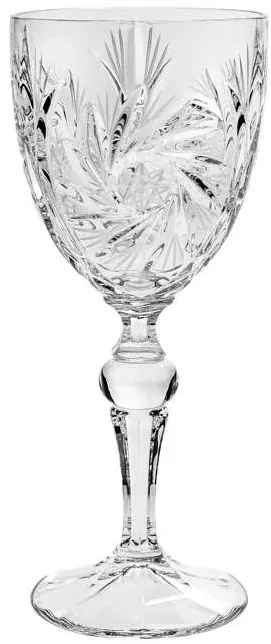 Bohemia Jihlava brúsené poháre na víno Pinwheel 260 ml 6 ks