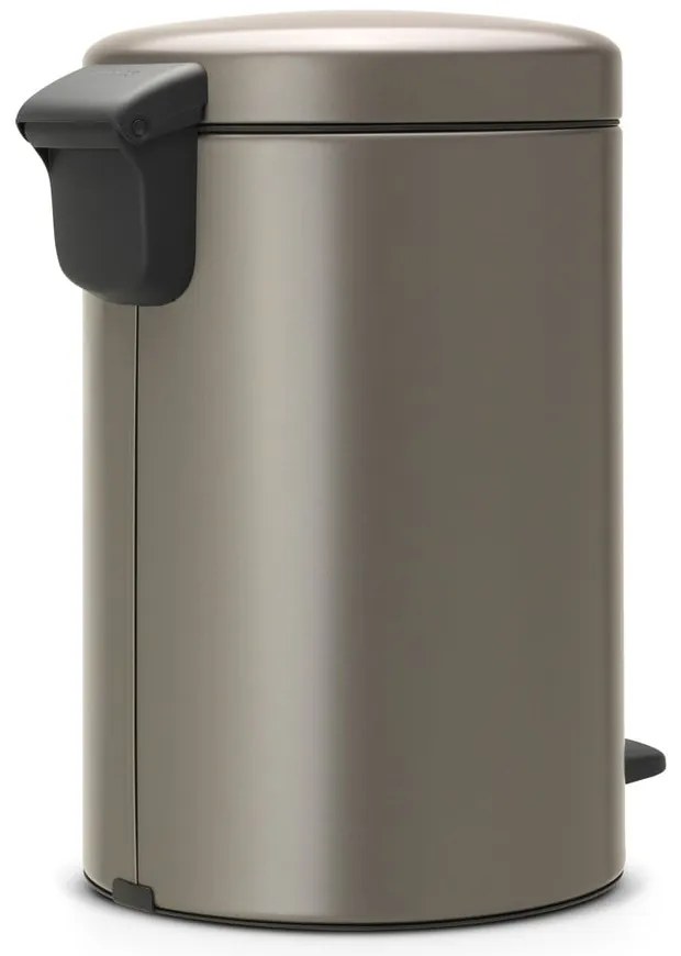 Sivý nášľapný oceľový odpadkový kôš 12 l NewIcon – Brabantia