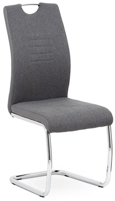 BONTEC Jedálenská stolička, sivá, látka, DCL-405 GREY2 Farba: Šedá