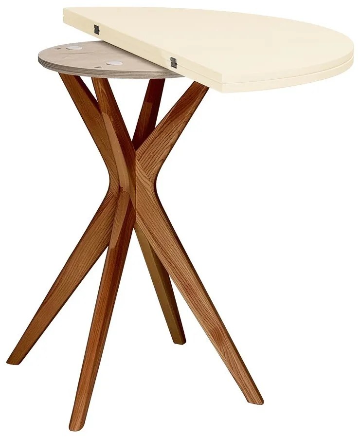 Okrúhly rozkladací jedálenský stôl 45x90 cm Jubi – Ragaba