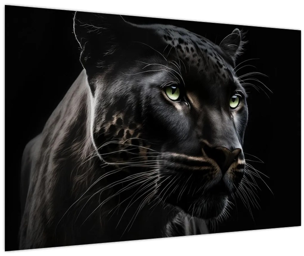 Obraz - Čierny panter (90x60 cm)