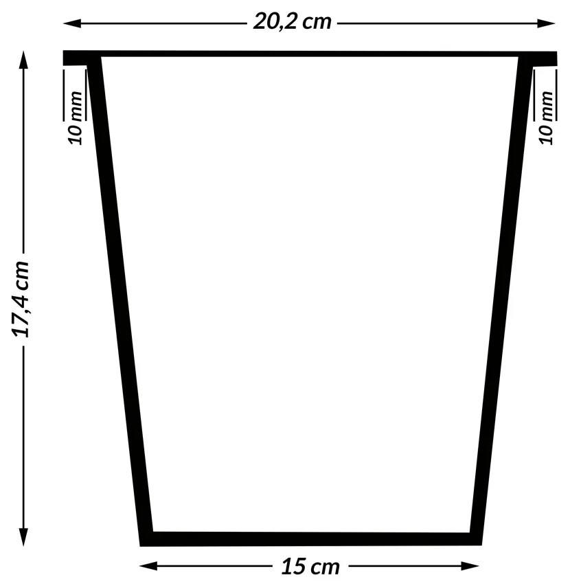 InternetovaZahrada - Kvetináč 95x27x60cm sivý - 4 nádoby