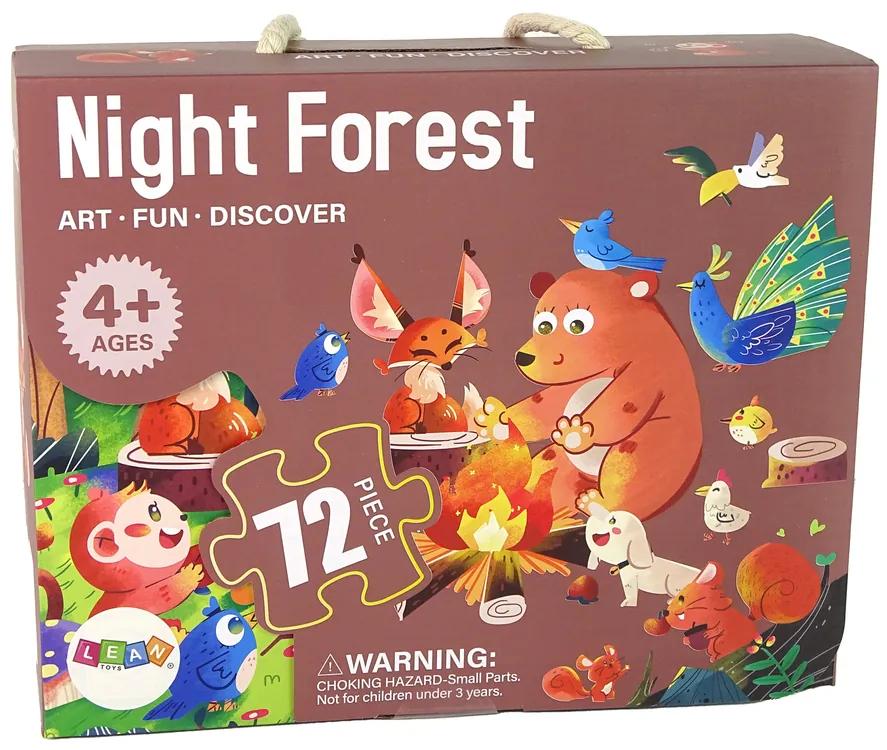 Lean Toys Puzzle 72 dielikov – Lesné zvieratká