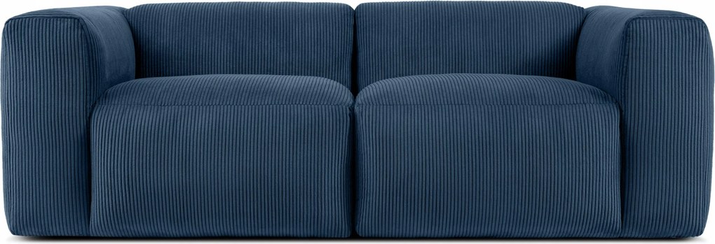 Modulárna dvojmiestna pohovka s roštom Konsimo Buffo, modrá