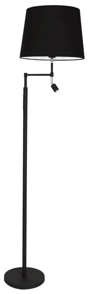 ByRydens 1988780-4007-LED Stojacia lampa ORLANDO 1xE27/5W/230V+LED/3W čierna