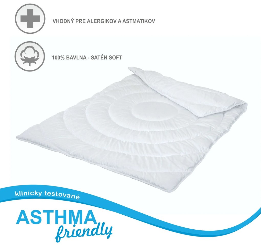 Predĺžený paplón Asthma Friendly | 140x220 cm | 1200g