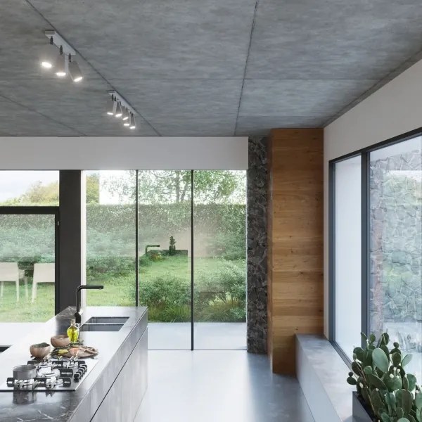 Sollux SL.0461 - Bodové svietidlo MERIDA 4xGU10/40W/230V šedá