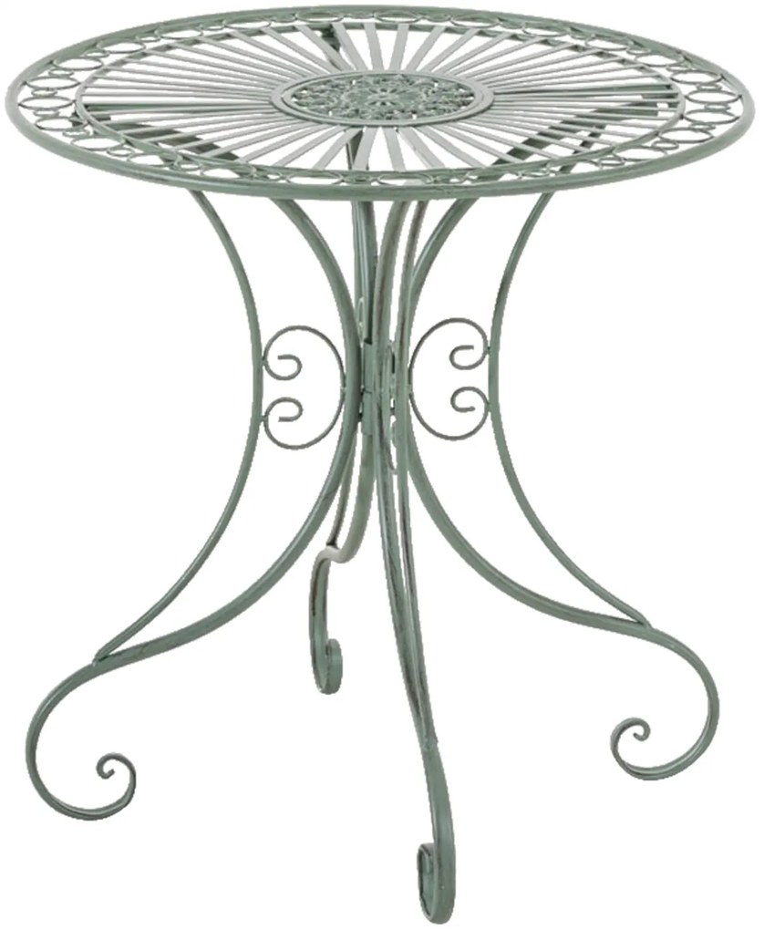 Kovový stôl GS13437402 - Zelená antik