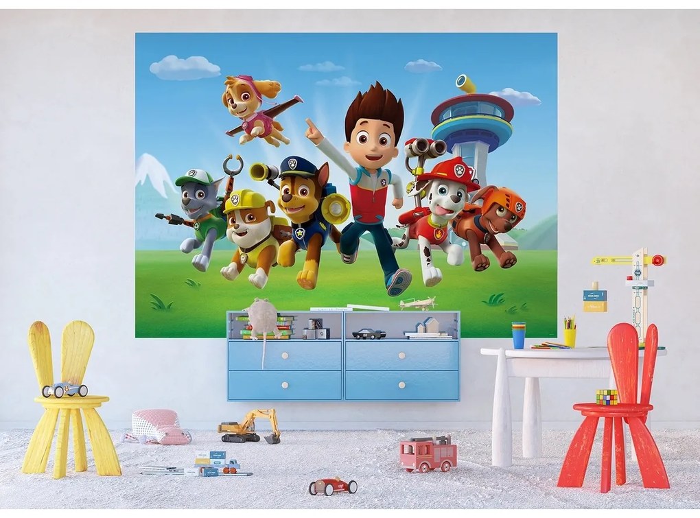 Detská fototapeta Paw Patrol 251 x 182 cm, 4 diely
