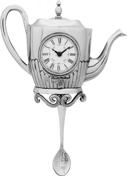 KARE DESIGN Nástenné hodiny Tea Pot 37 × 18 × 8 cm