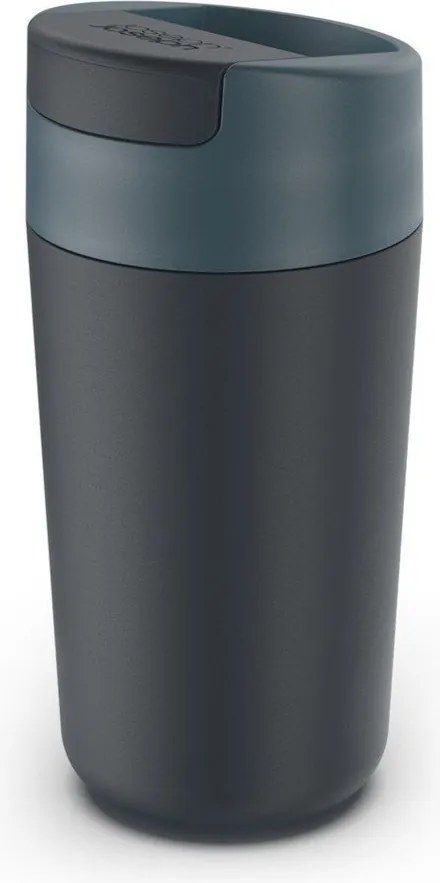 Tmavomodro-antracitový cestovný hrnček 450 ml Sipp – Joseph Joseph