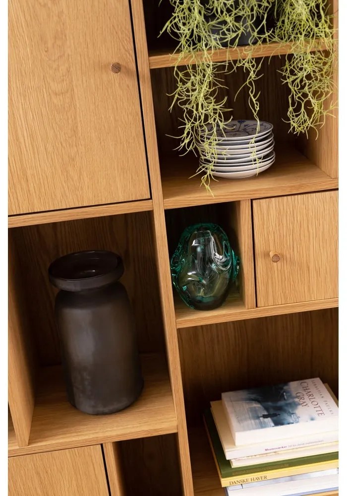 Knižnica v dekore duba v prírodnej farbe 90x180 cm Rangoon – Actona