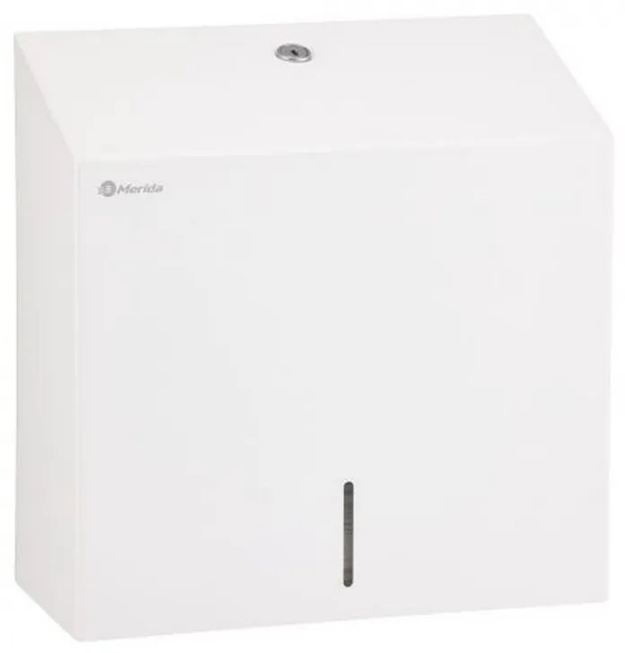 Zásobník na skladané papierové utierky Merida Stella Maxi, biela