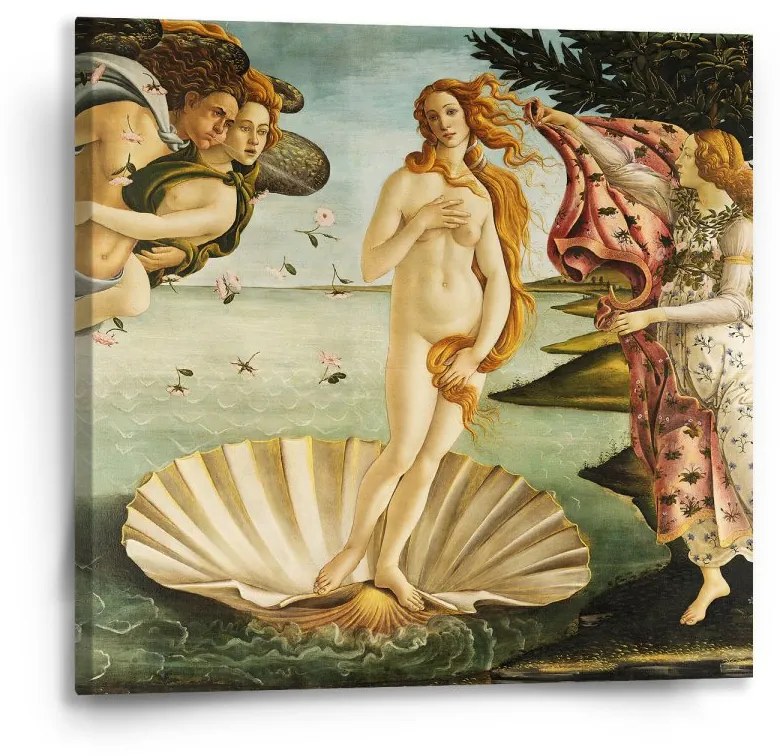 Sablio Obraz Zrodenie Venuše - Sandro Botticelli - 50x50 cm