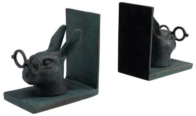 Smart Rabbit zarážka na knihy dvojdielna sivá