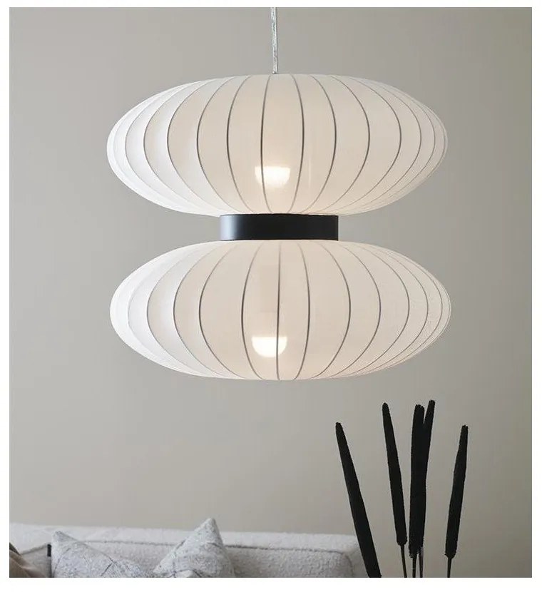 Biele závesné svietidlo Markslöjd Daburu 2L