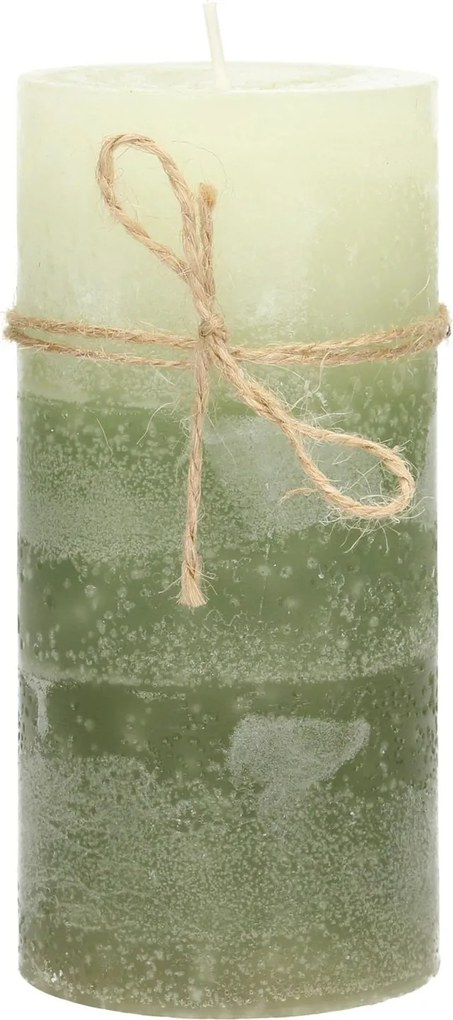 Sviečka Silvia 14cm green