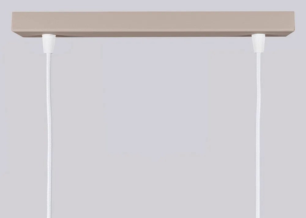 Taupe kovové závesné svietidlo Gleam – Sollux