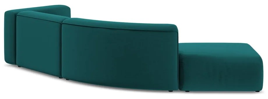 Tyrkysovomodrá zamatová leňoška (ľavý roh) Ekahi – Makamii