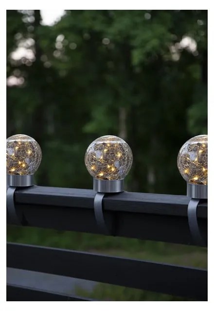 Vonkajšie solárne LED svietidlo Star Trading Glory, ø 12 cm