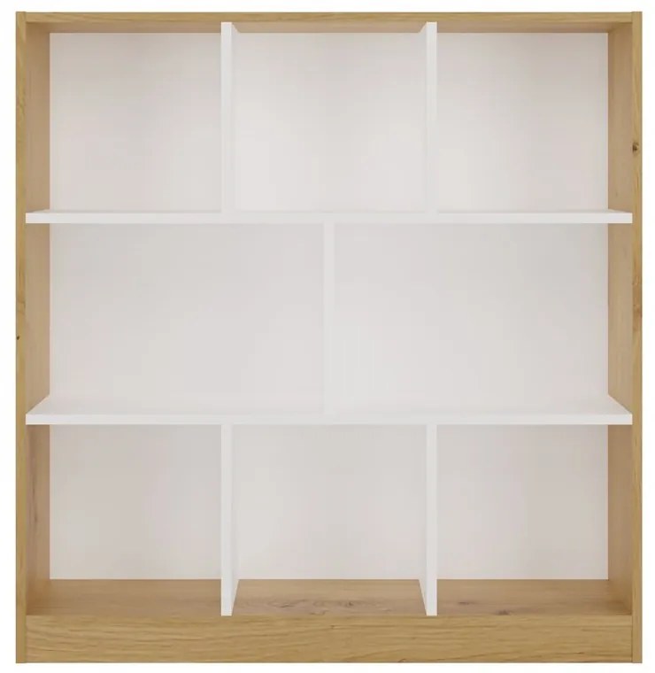 Regál Fiesta 100 cm biely/dub artisan