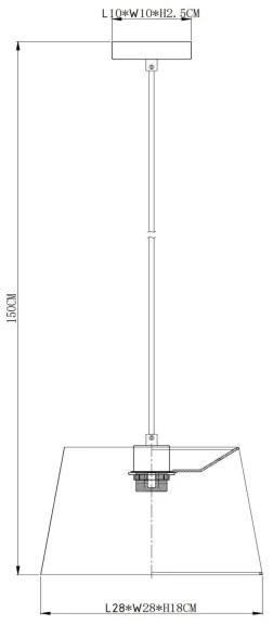Lucide 10416/01/38 - Luster na lanku WOOLLY 1xE27/60W/230V krémová