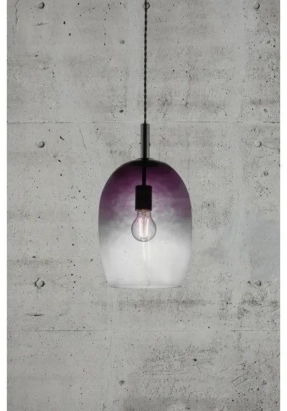 Nordlux - Závesný luster UMA 1xE27/40W/230V pr. 23 cm čierna/dymová