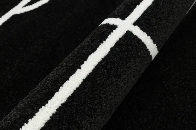 Koberec Lima 6333B čierny / biely