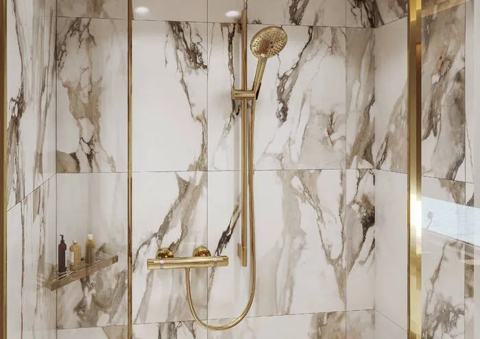 Hansgrohe AddStoris, košík do rohu, lešťený vzhľad zlata, HAN-41741990