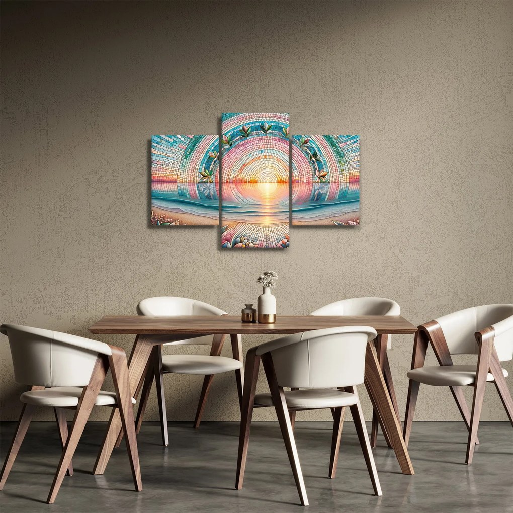 Obraz – Mozaika zapadajúceho slnka (90x60 cm)