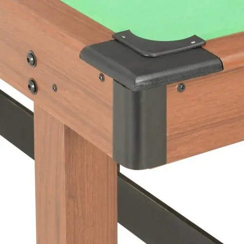 vidaXL 4-stopový biliardový stôl hnedý 122x61x76 cm-