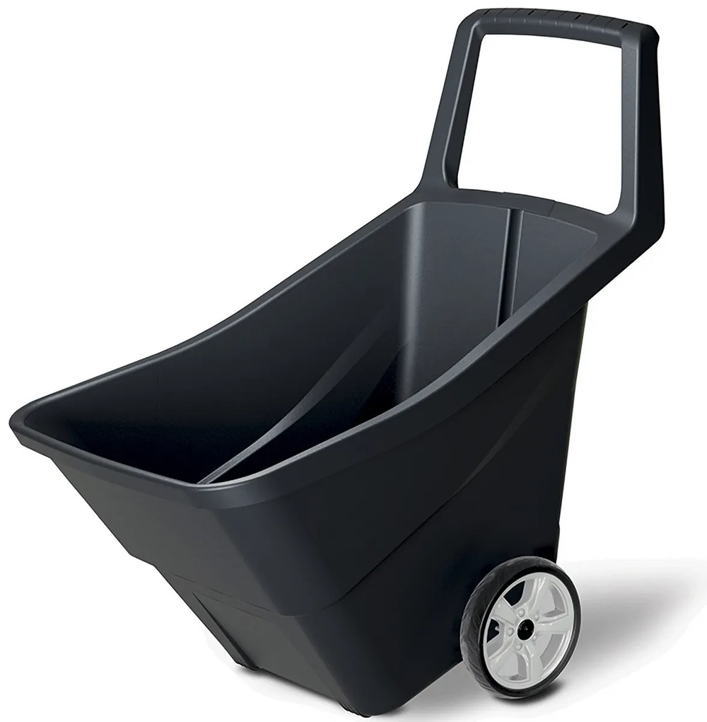 Plastový záhradný vozík IWO95C 95 l - čierna
