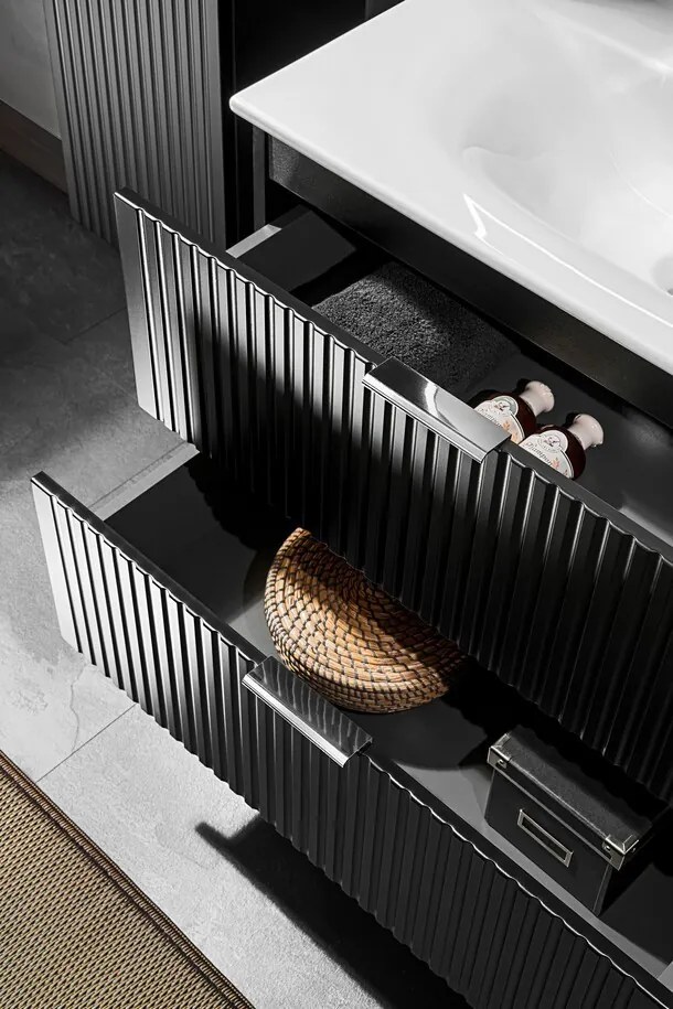 Skrinka pod umývadlo Casad 60 cm čierna